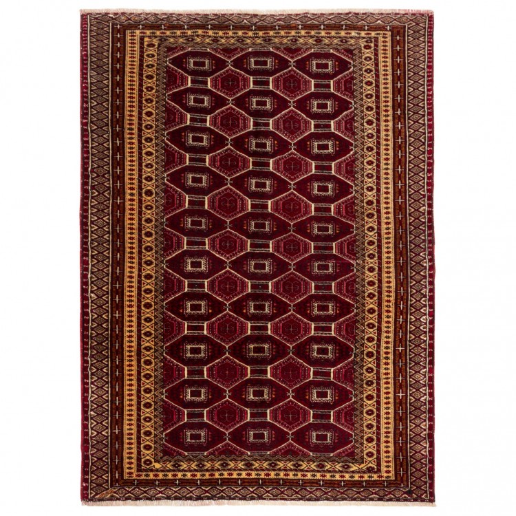 Персидский ковер ручной работы туркменский Код 156067 - 103 × 143