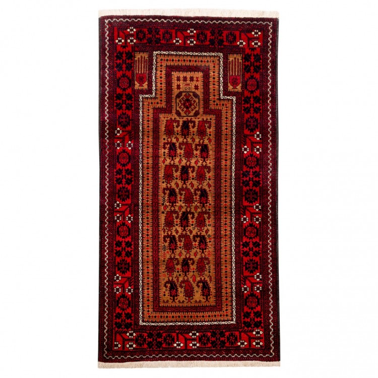 Персидский ковер ручной работы Балуч Код 156083 - 81 × 154