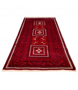 イランの手作りカーペット バルーチ 番号 156081 - 124 × 232