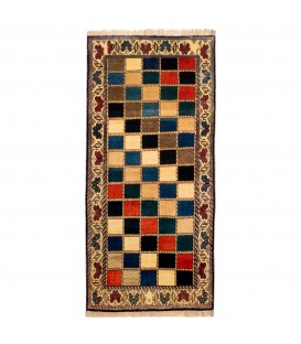 Персидский ковер ручной работы Qашqаи Код 156079 - 110 × 234