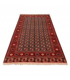 فرش دستباف قدیمی شش و نیم متری ترکمن کد 156122