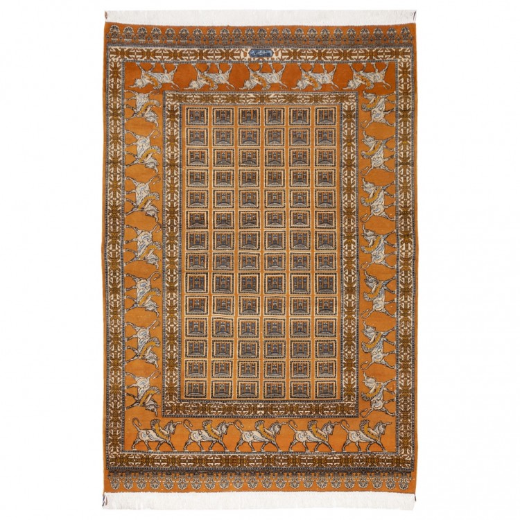 Персидский ковер ручной работы Кашан Код 156165 - 142 × 212