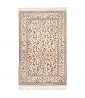 イランの手作りカーペット イスファハン 番号 156172 - 114 × 176