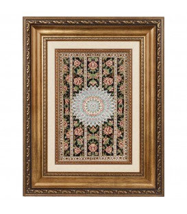 イランの手作り絵画絨毯 コム 番号 902696