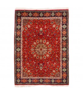 イランの手作りカーペット タブリーズ 番号 152074 - 150 × 203