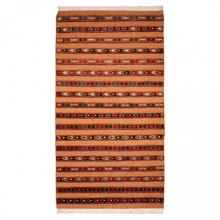 Tappeto persiano turkmeno annodato a mano codice 171799 - 106 × 193