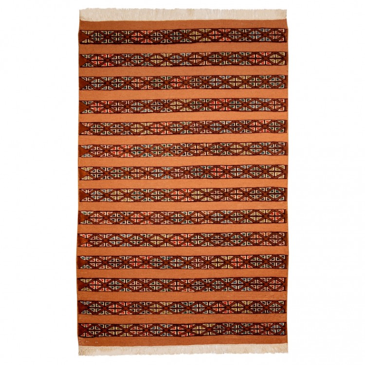 Tappeto persiano turkmeno annodato a mano codice 171801 - 101 × 156