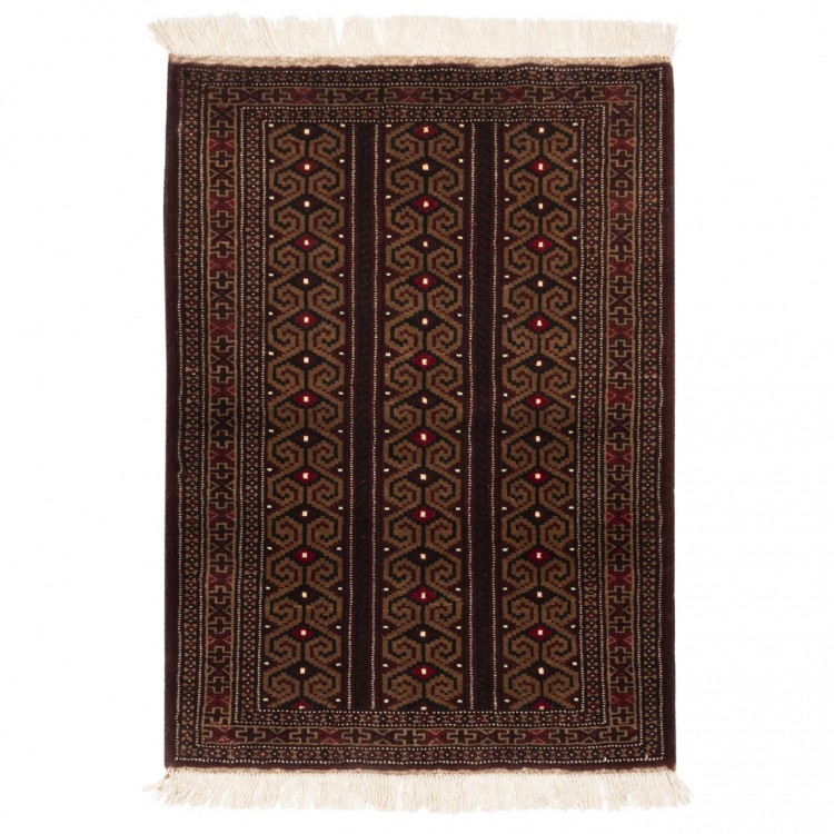 Tappeto persiano turkmeno annodato a mano codice 171829 - 82 × 114