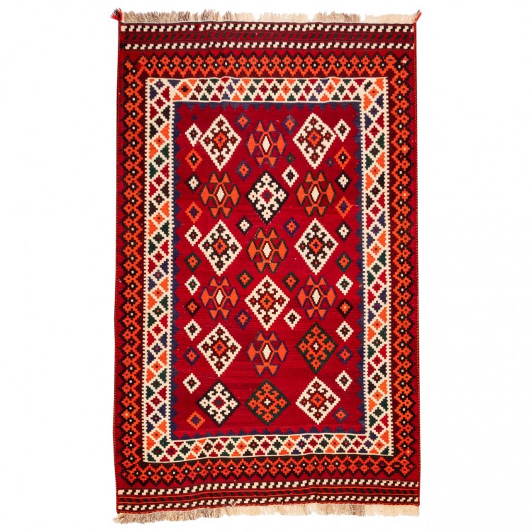 Персидский килим ручной работы Qашqаи Код 157004 - 152 × 250