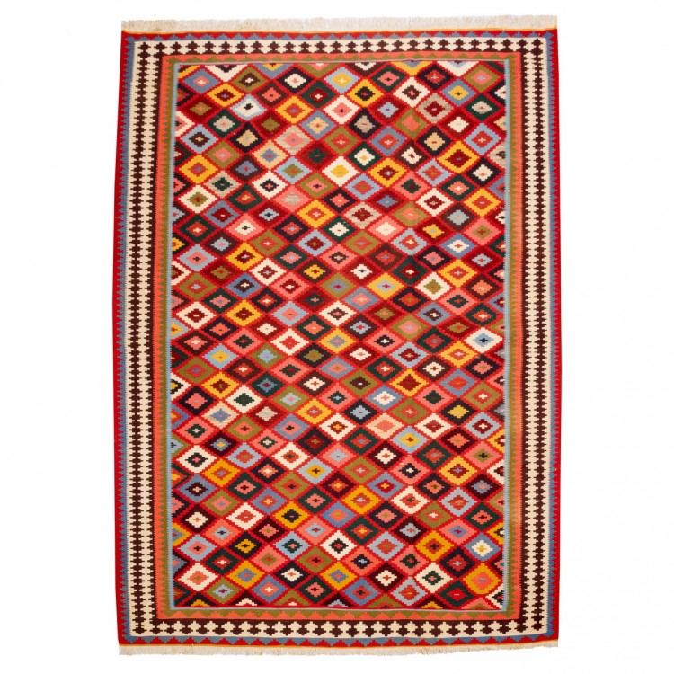 Персидский килим ручной работы Qашqаи Код 157033 - 153 × 215