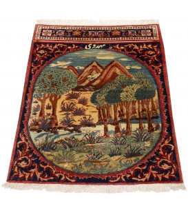 El Dokuma Halı Isfahan 157044 - 60 × 83