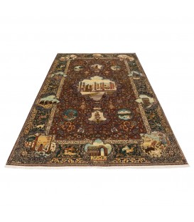 イランの手作りカーペット タブリーズ 番号 157041 - 173 × 270