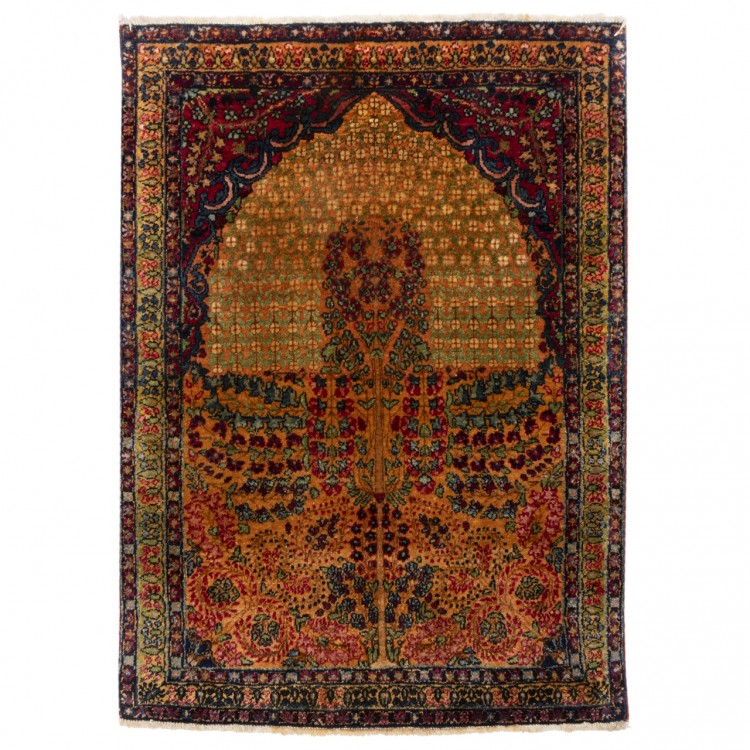 Tappeto persiano Ravar annodato a mano codice 157043 - 60 × 83