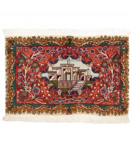 Персидский ковер ручной работы Тебриз Код 157047 - 90 × 59