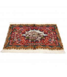 Персидский ковер ручной работы Тебриз Код 157047 - 90 × 59