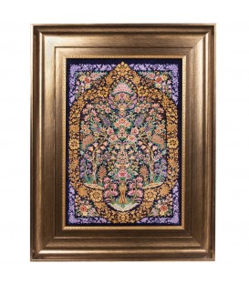 イランの手作り絵画絨毯 コム 番号 902721