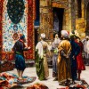 イランの手作り絵画絨毯 タブリーズ 番号 902782