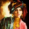 イランの手作り絵画絨毯 タブリーズ 番号 902783