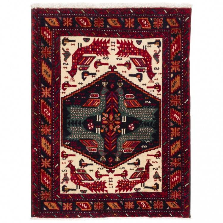 イランの手作りカーペット バルーチ 番号 123101 - 71 × 92