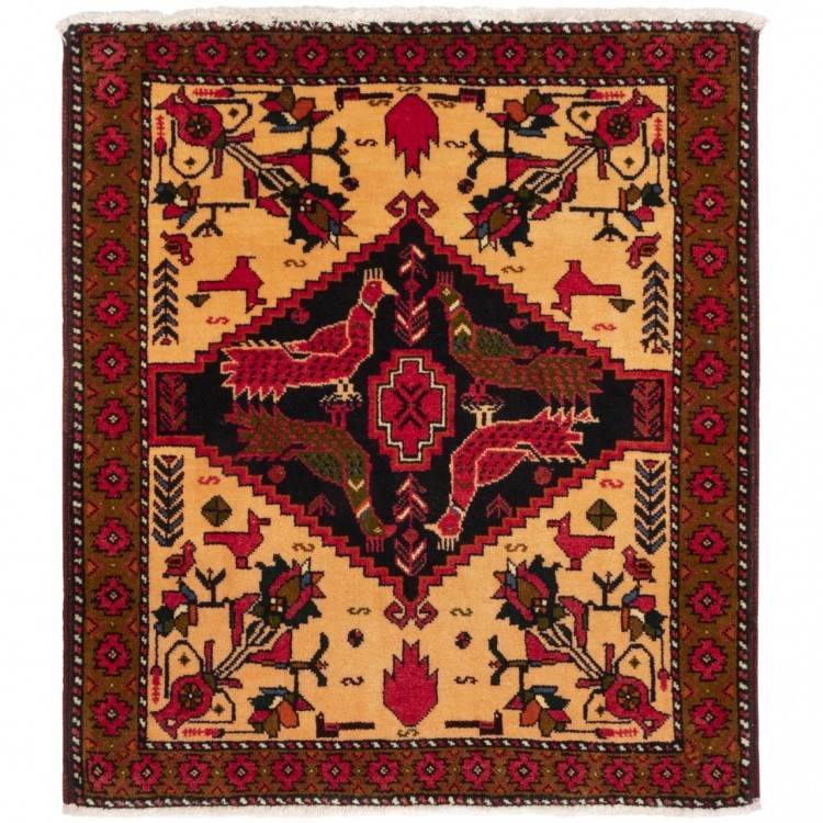 イランの手作りカーペット バルーチ 番号 123102 - 69 × 80
