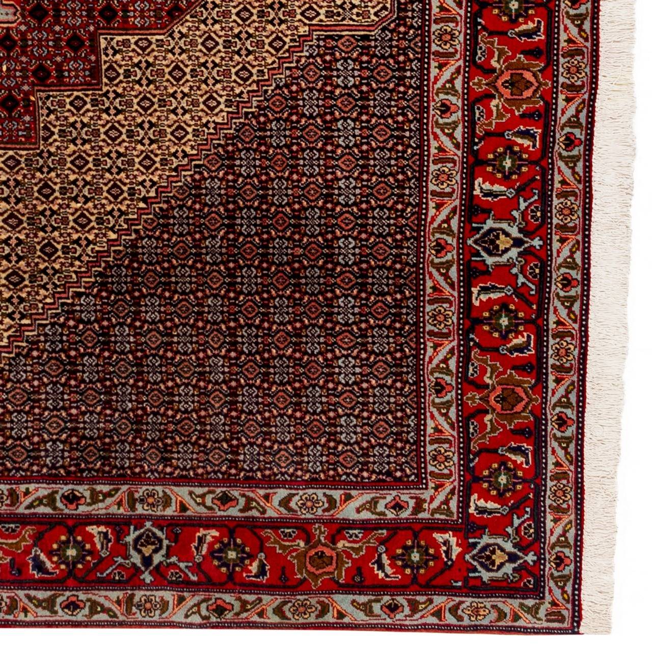 فرش دستباف قدیمی پنج و نیم متری سنندج کد 123227