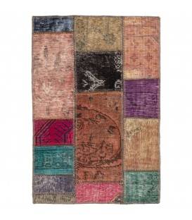 Tappeto persiano vintage fatto a mano codice 813060 - 60 × 90