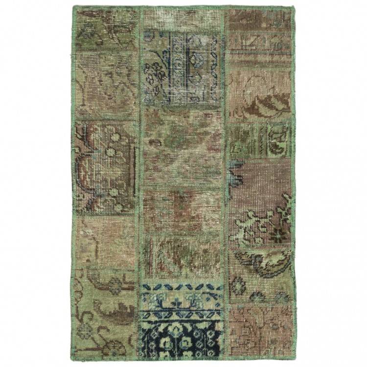 Винтажный персидский ковер ручной работы Код 813062 - 60 × 90