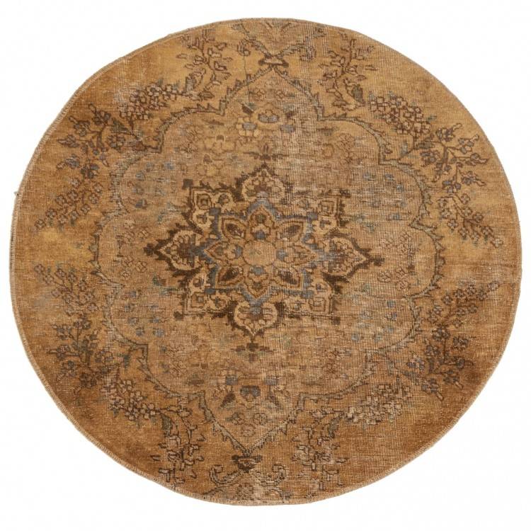 Винтажный персидский ковер ручной работы Код 813057 - 130 × 130