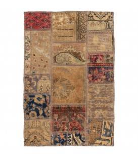 Tappeto persiano vintage fatto a mano codice 813052 - 60 × 90
