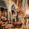 Tableau tapis persan Tabriz fait main Réf ID 902815