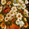 تابلو فرش دستباف گل در گلدان تبریز کد 902845