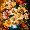 تابلو فرش دستباف گل در گلدان تبریز کد 902853