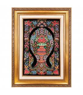 イランの手作り絵画絨毯 コム 番号 902877