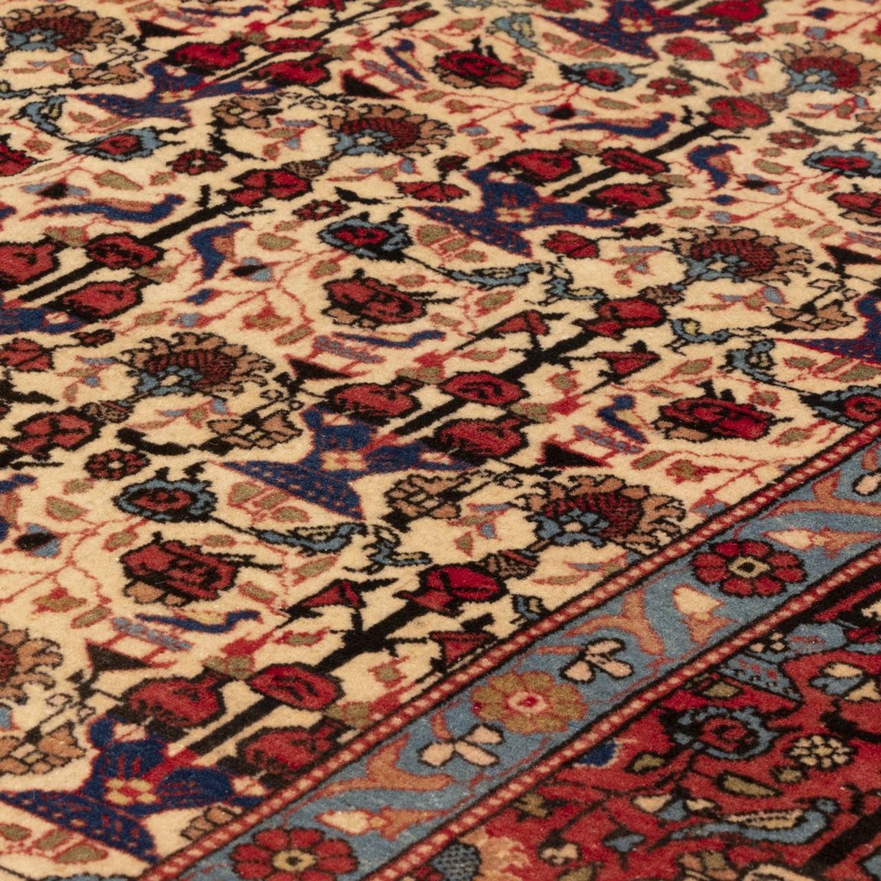 فرش دستباف قدیمی سه متری ورامین کد 126045