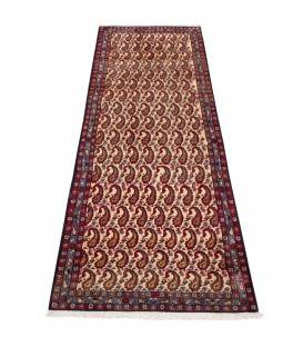 فرش دستباف قدیمی کناره طول دو و نیم متر ورامین کد 126082