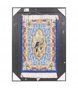 Tableau tapis persan Qom fait main Réf ID 903034