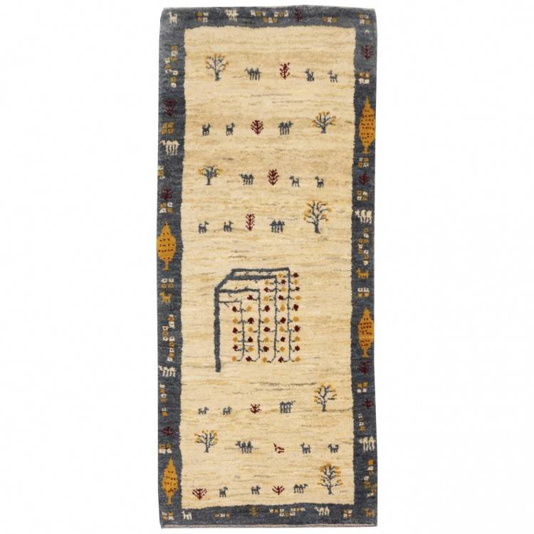 Персидский габбе ручной работы Бакхтиари Код 152374 - 58 × 135