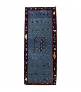 Gabbeh persiano Bakhtiari annodato a mano codice 152377 - 65 × 155