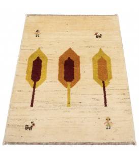 Персидский габбе ручной работы Бакхтиари Код 152394 - 64 × 90