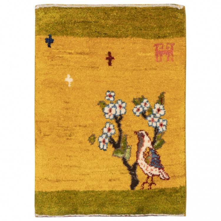 Gabbeh persan Bakhtiari fait main Réf ID 152411 - 52 × 74