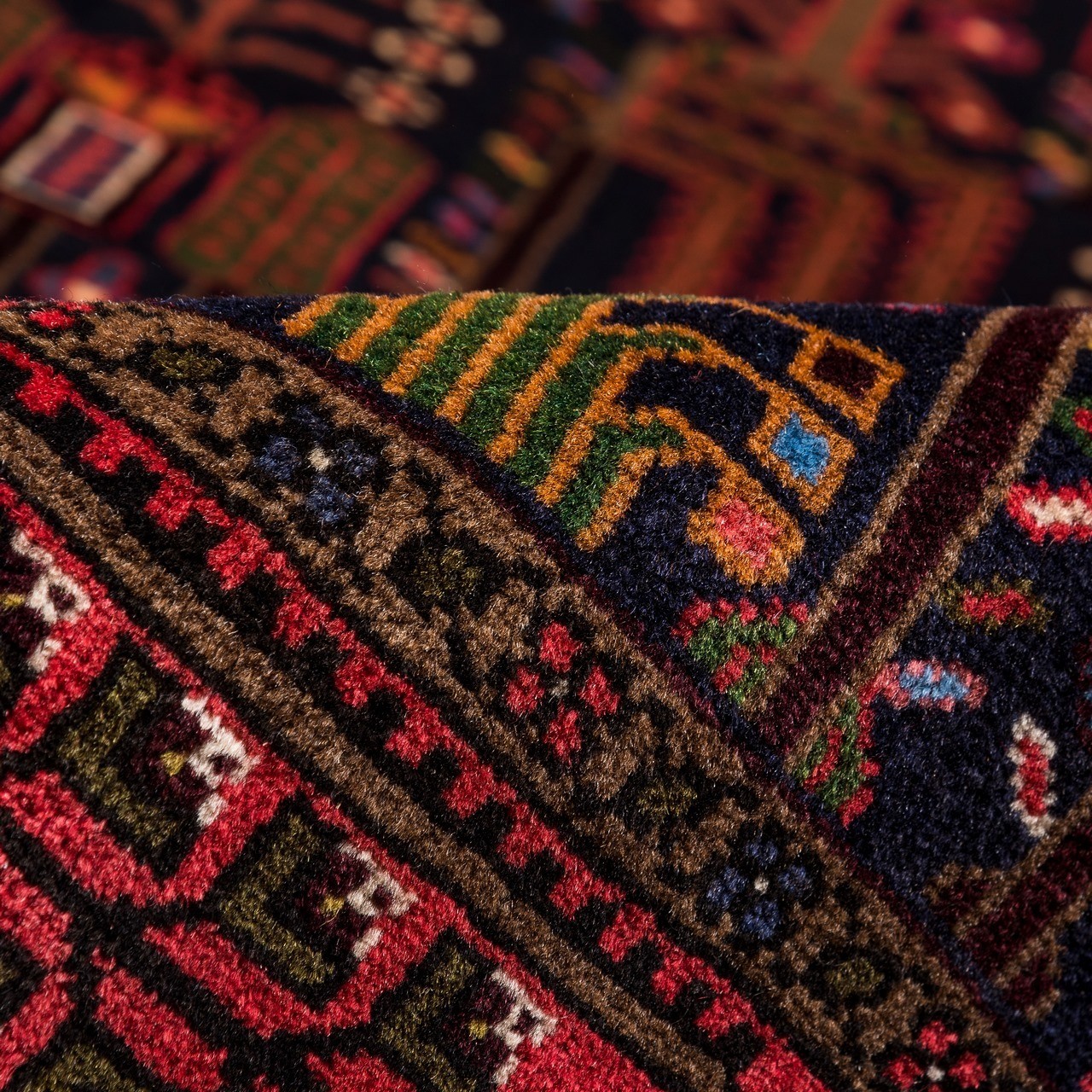 فرش دستباف ذرع و نیم کردستان کد 167040