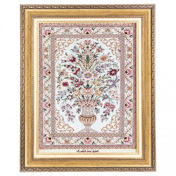 イランの手作り絵画絨毯 イスファハン 番号 903057