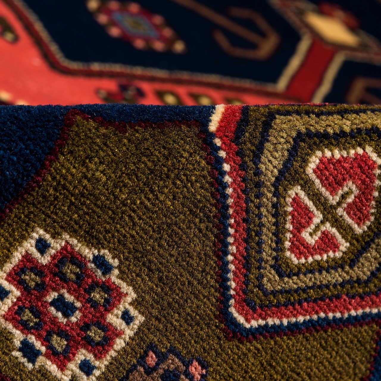فرش دستباف ذرع و نیم کردستان کد 167048