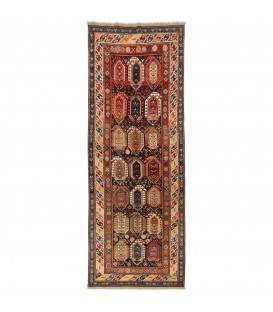 فرش دستباف قدیمی کناره طول سه متر آذربایجان کد 127014