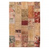 Deri Patchwork Halı Iran 812009 - 207 × 141