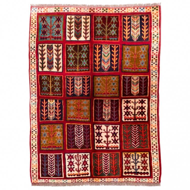 イランの手作りカーペット カシュカイ 番号 130191 - 95 × 127