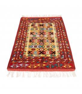 イランの手作りカーペット クチャン 番号 130205 - 105 × 150