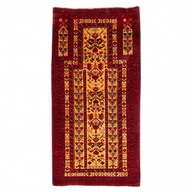 イランの手作りカーペット バルーチ 番号 130132 - 80 × 158
