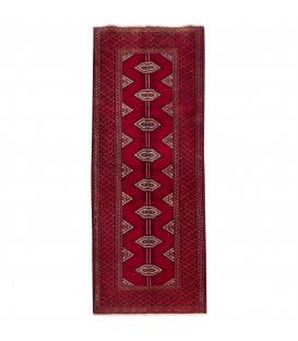 Tappeto persiano turkmeno annodato a mano codice 130169 - 73 × 185