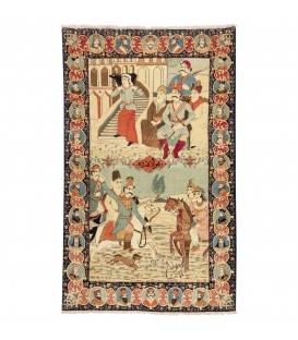Персидский ковер ручной работы Кашан Код 705205 - 130 × 210